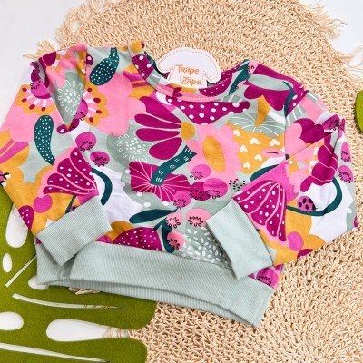  Inverno 2025 - Conj. Blusa Joaninhas, Short Saia e Meias Corações - Lilás e Verde